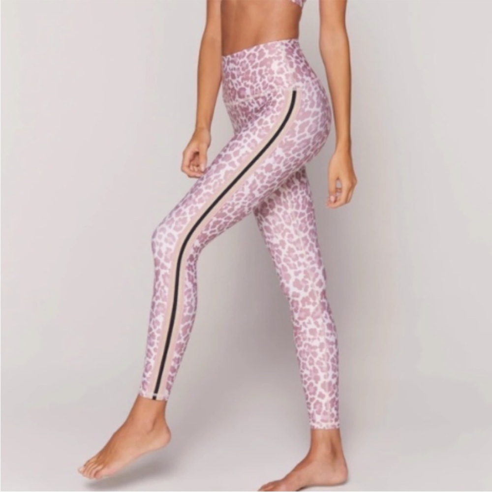 Spiritual Gangster Intent High Waisted 7/8 Pink Leopard Leggings